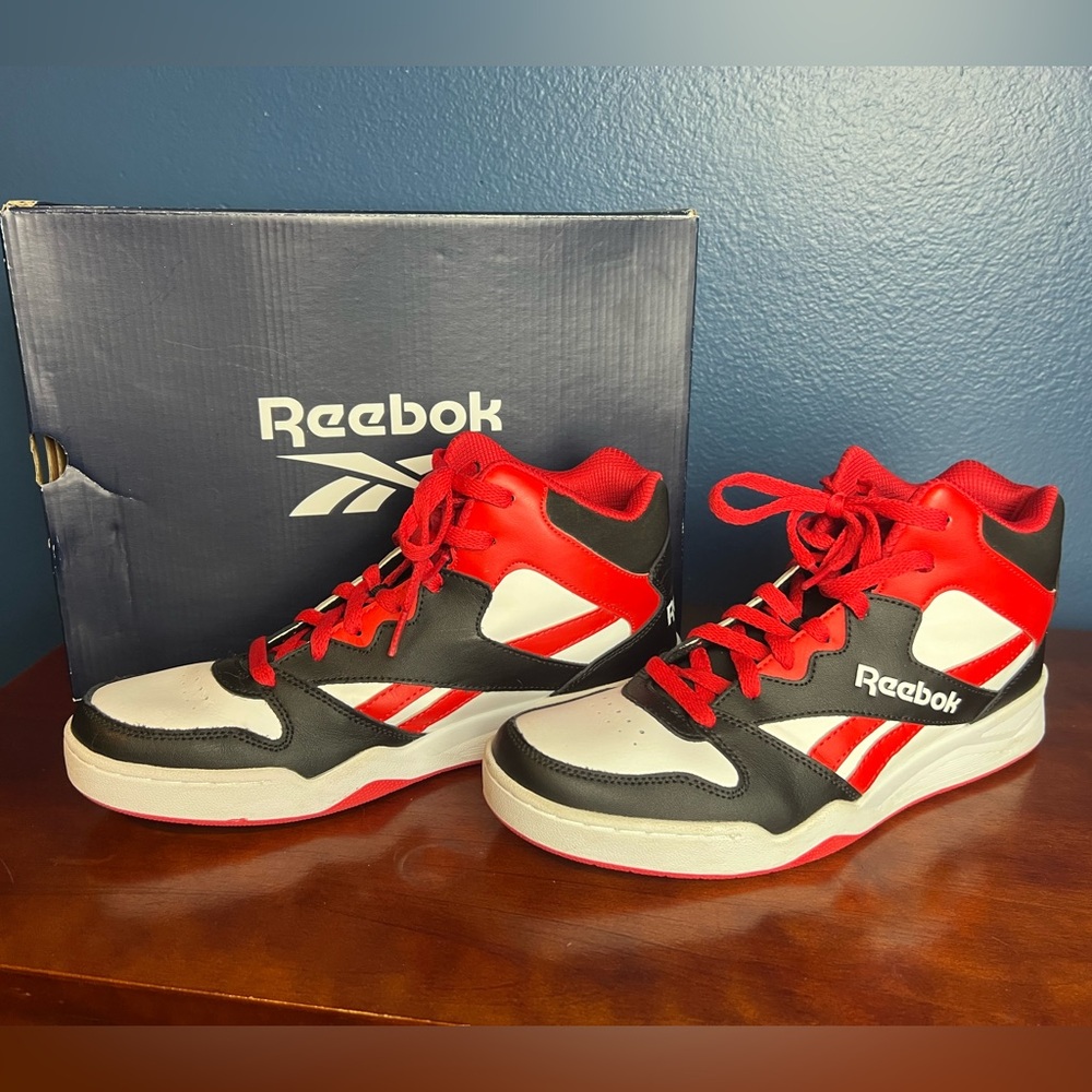 Court Use Only - Reebok Red and Black Basketball Shoes
